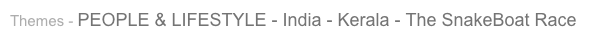 Themes - PEOPLE & LIFESTYLE - India - Kerala - The SnakeBoat Race